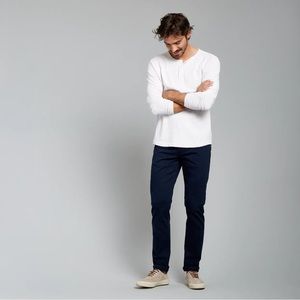 Flint & Tinder Slim Fit Men's Navy 365 Pant Size 33x32 Classic Street Wear